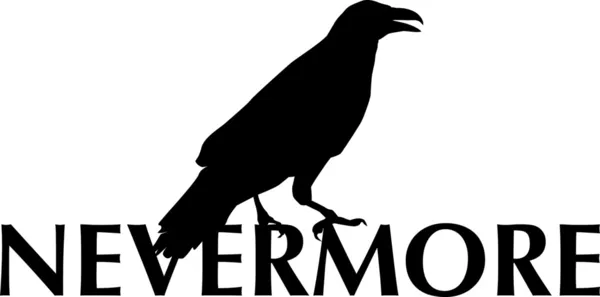 Corvo - Nevermore 2 — Vettoriale Stock