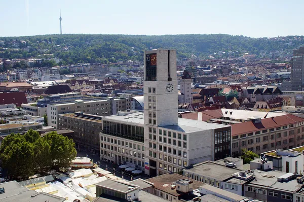Stuttgart Belediye Binası meydanına - stuttgart rathaus ile