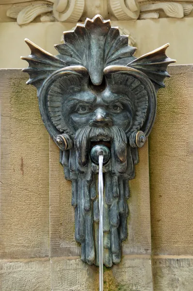 Gárgolas en la Fuente de Galatea Stuttgart — Foto de Stock