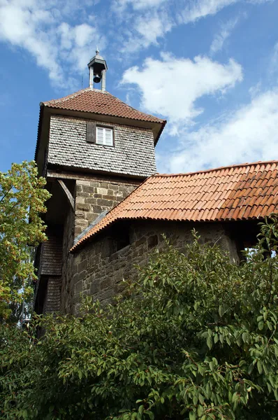 Esslingen - eski kale watchtower - esslinger burg die hochwacht — Stok fotoğraf