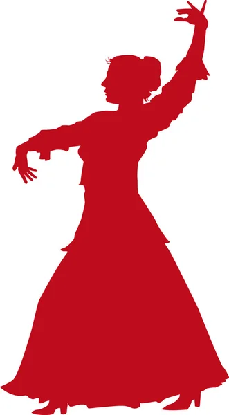 Una elegante bailarina de flamenco —  Fotos de Stock