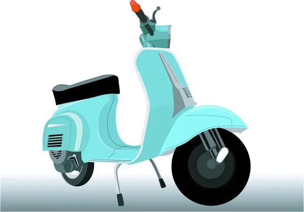 A historic scooter — Stock Vector