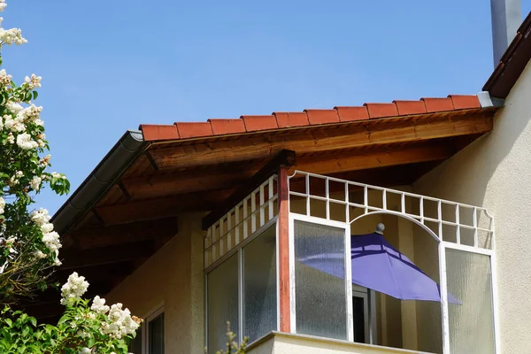 Living Roof Idyllic Living Bidermeier Period Small Partly Glass Clad — Stockfoto