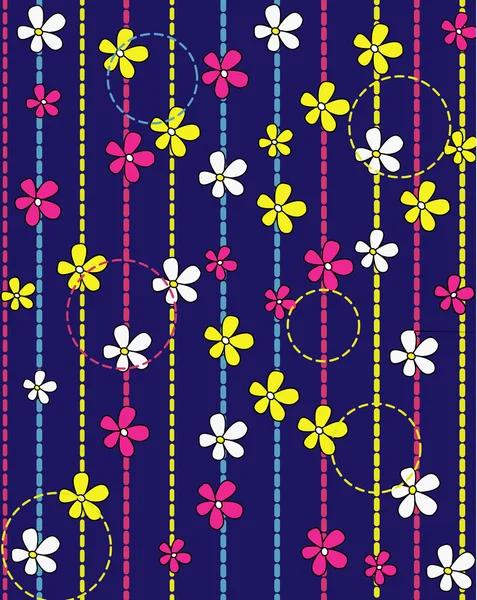 Achtergrond met bloemen — Stockvector