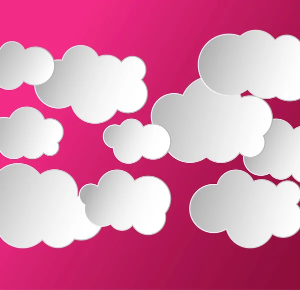 Abstract background with clouds — Stock Vector