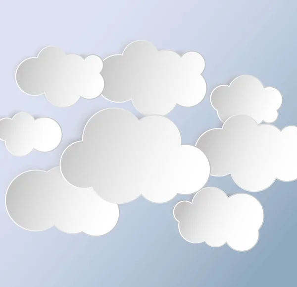 Clouds collection — Stock Vector
