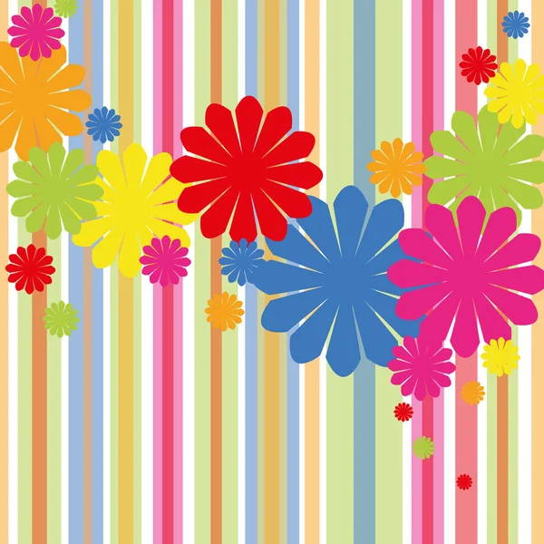 Flores de colores abstractos Gráficos Vectoriales