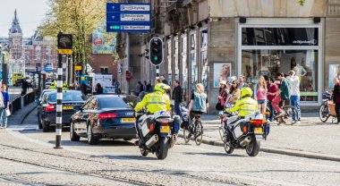royal eşlik citycenter üreten motosiklet üzerinde polis Prenses beatrix