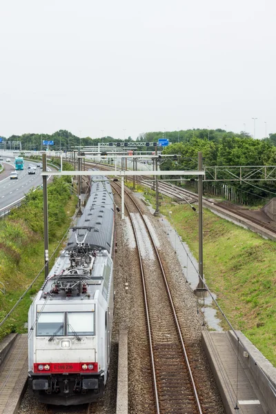 Traintrack Schiphol - Amsterdam The Netherlands — Stock Photo, Image