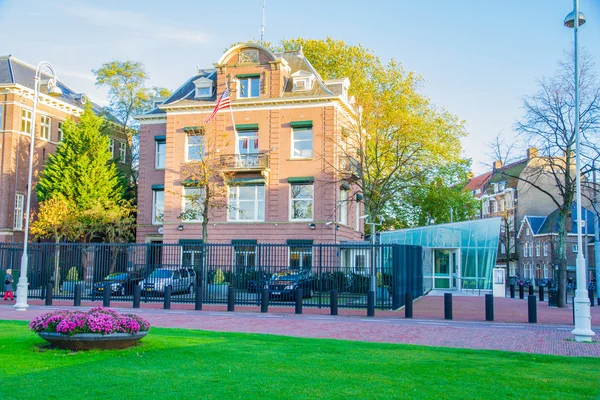 Edificio del Consulado Americano Amsterdam Fotos de stock