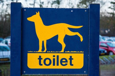 Sign of dog toilet clipart