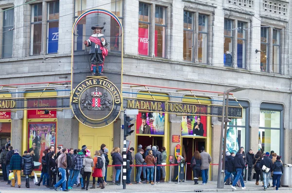 Figur woskowych Madame Tussaud w Amsterdamie — Zdjęcie stockowe