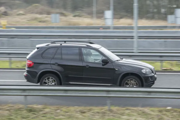 BMW X5 driving — Stock Photo, Image