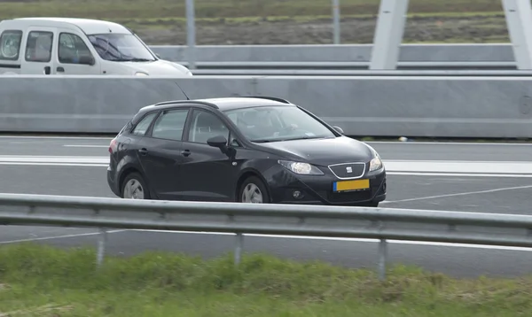Seat Ibiza ST driving on the highway — Stock Photo, Image