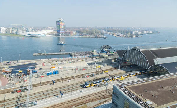 Widok centrum Amsterdamu — Zdjęcie stockowe