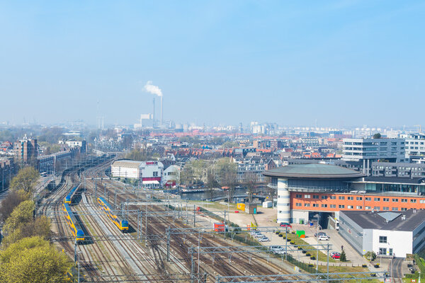 Industrial side of Amsterdam