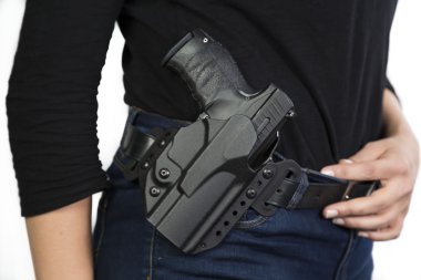 Gun in a holster clipart