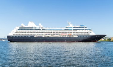 Big Cruise Ship in Amsterdam clipart