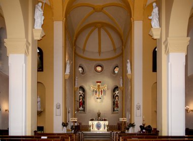 Norveç, kilisenin iç.