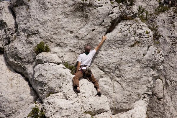 Rock climbing Stock Photo