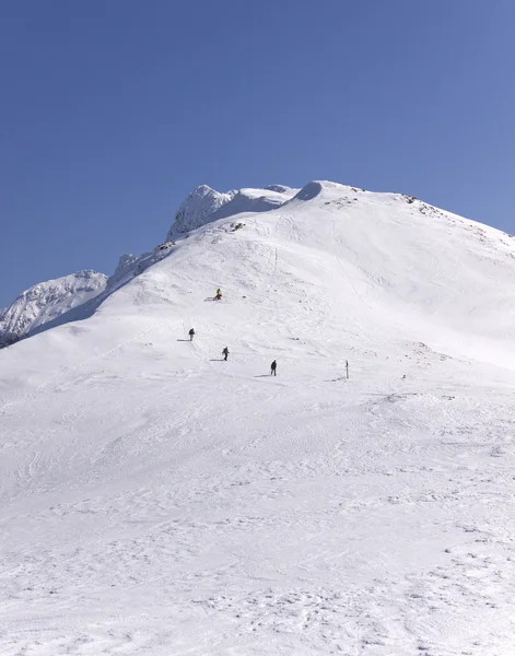 Polonya tatra Dağları kış manzarası.