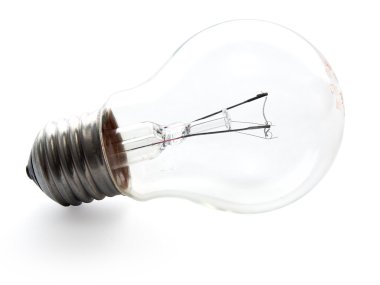 Light bulb with clipping path clipart