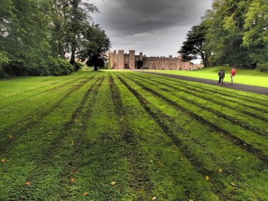 Glamis Castle in Scotland clipart