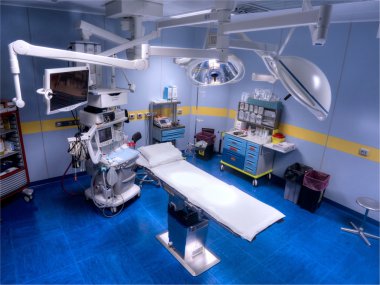 operating room view from above clipart