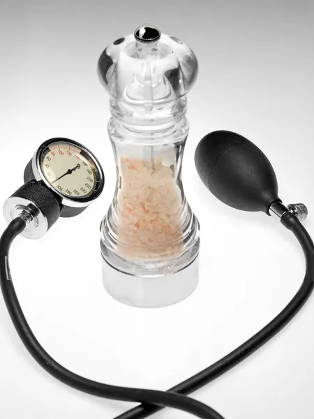 Too much salt is bad for pressure — Stock Photo, Image