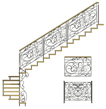 Ferforje merdiven korkuluk