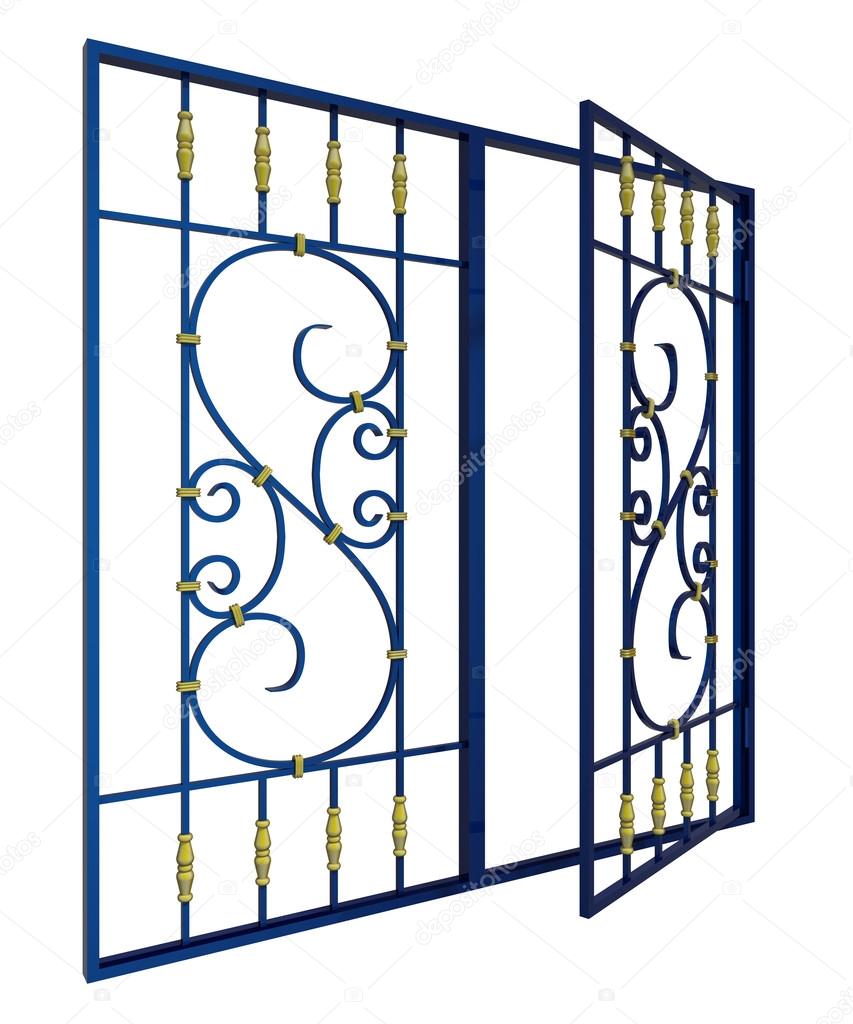 Wrought iron window grille