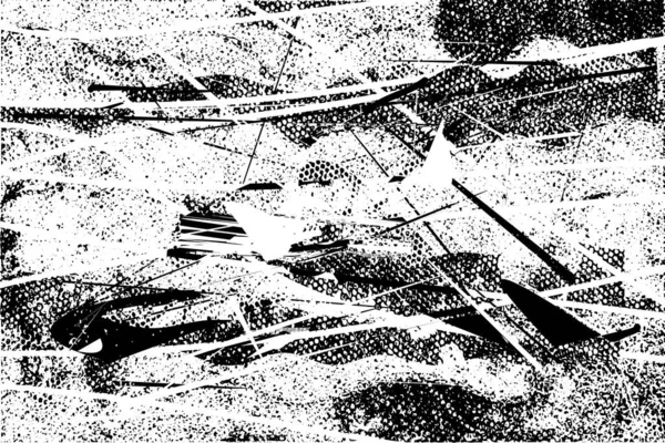 Zmatené Pozadí Černobílé Textuře Tečkami Skvrnami Škrábance Čárkami Abstraktní Ilustrace — Stock fotografie