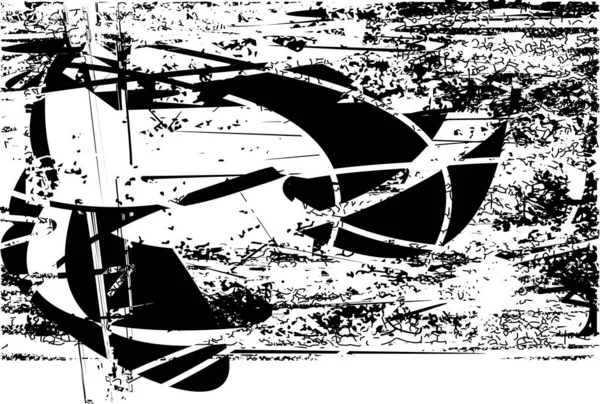 Siyah Beyaz Desenli Sıkıntılı Bir Arka Plan Noktalar Lekeler Çizikler — Stok fotoğraf