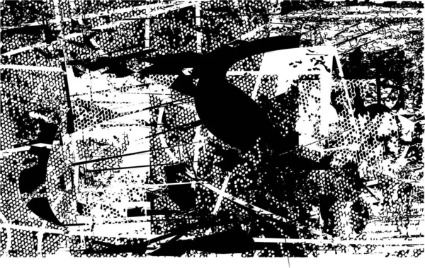 Zmatené Pozadí Černobílé Textuře Tečkami Skvrnami Škrábance Čárkami Abstraktní Ilustrace — Stock fotografie