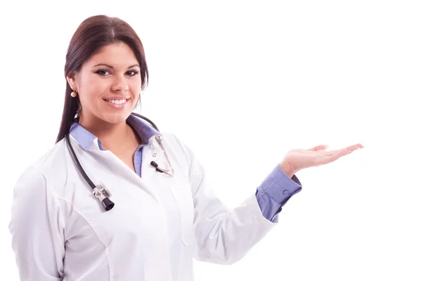 Nurse showing — Stock Photo, Image