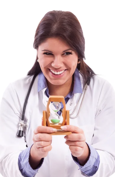 Smiling nurse with freestone — Stock Photo, Image