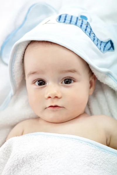 Baby nach dem Duschen — Stockfoto