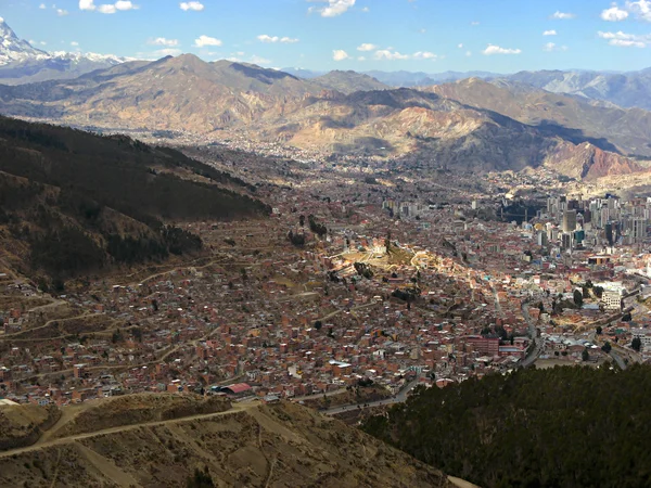View of the city La Paz in Bolivia — Stock Photo, Image