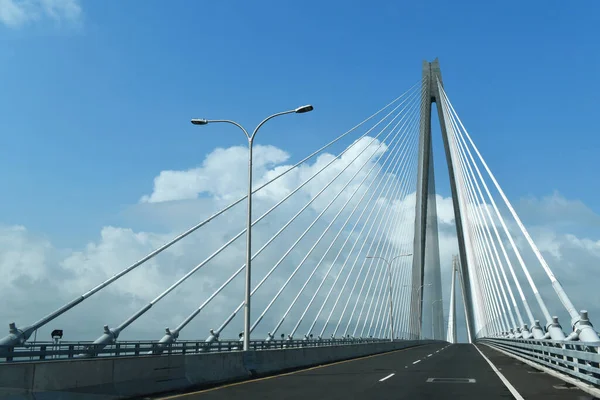 Atlantic Bridge Ingang Van Het Panamakanaal Vanaf Atlantische Oceaan Derde — Stockfoto