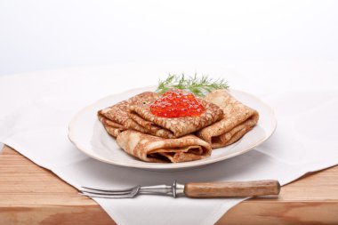 Beyaz tabak lezzetli pan kek