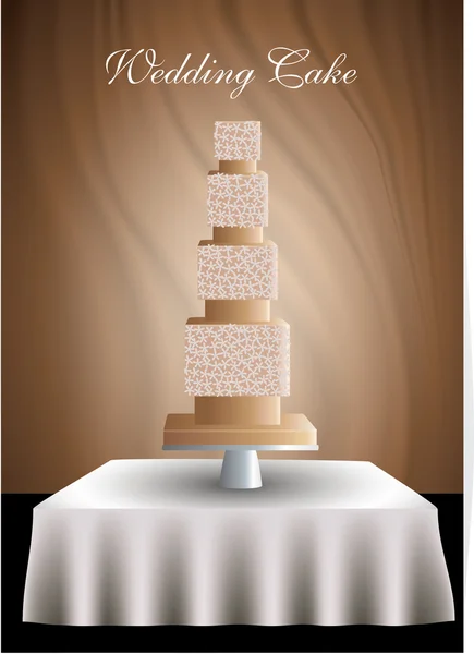 Svatební dort — Stockový vektor