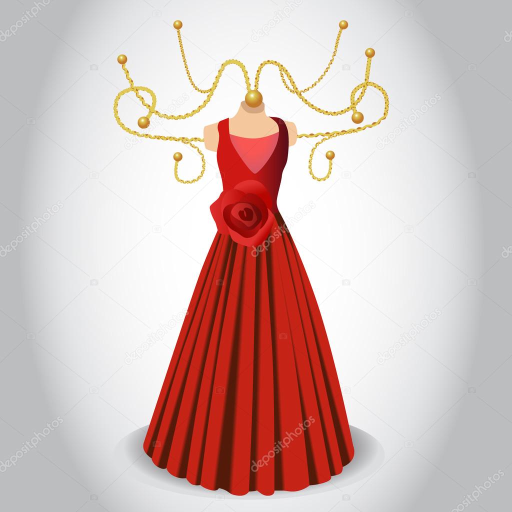 Vintage decorative dress hanger