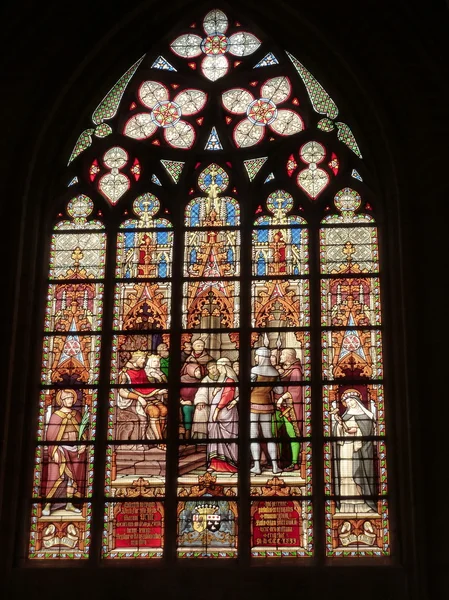 锡耶纳主圣徒-Michel-et-Gudule (布鲁塞尔) — 图库照片