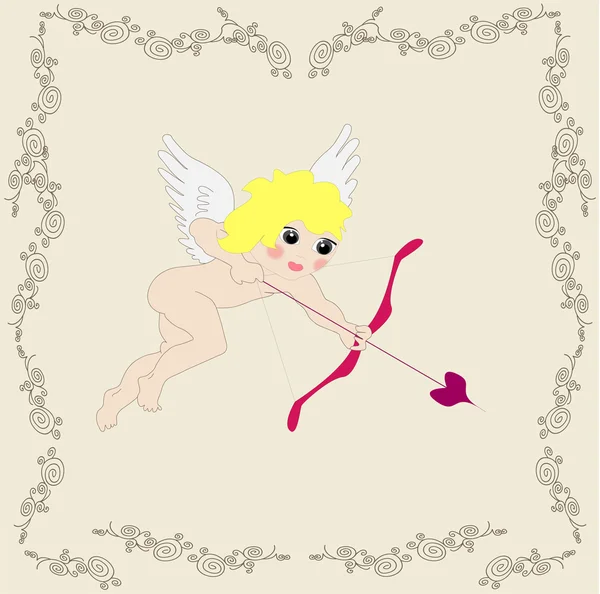 Ángel San Valentín — Vector de stock