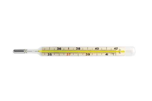 Isolated thermometer with path — Stock Photo, Image