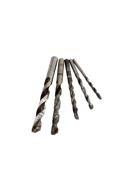 Geïsoleerde twist drill bits — Stockfoto