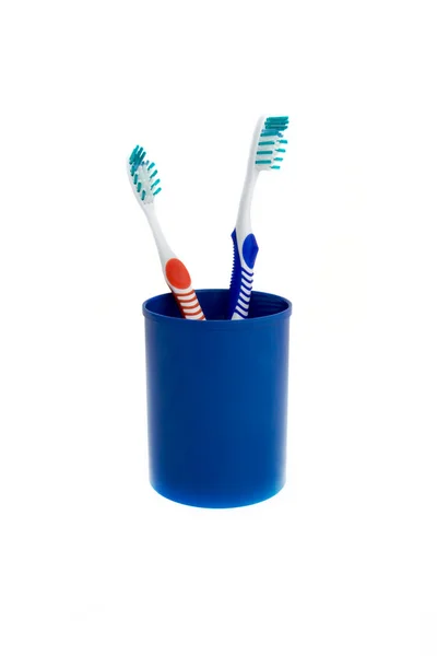 Twee tandenborstels — Stockfoto