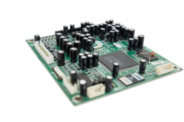 Isolated board with processor — Stock Photo, Image