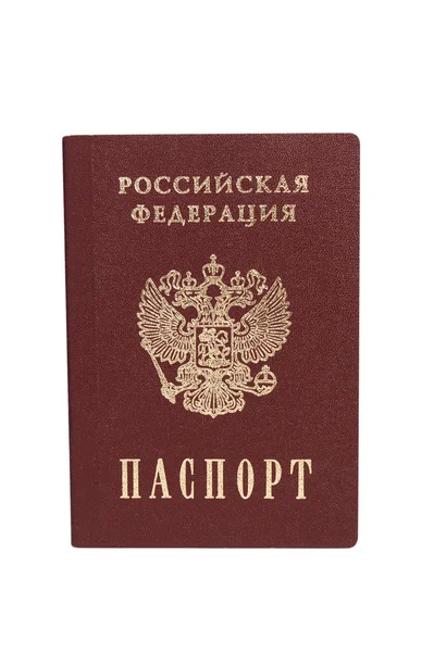 Passaporte russo isolado — Fotografia de Stock