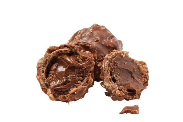 fındık pralin ile izole çikolata şekerleme